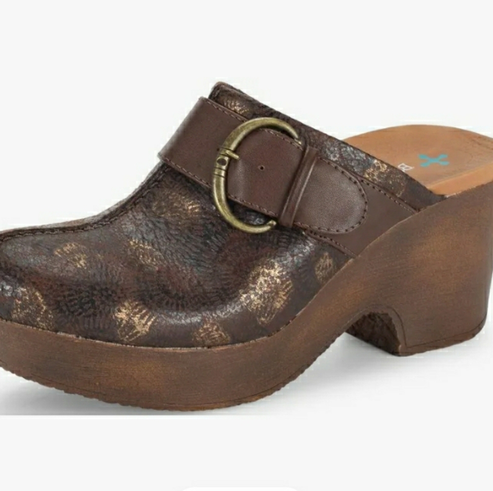 New Baretraps Belita Brown Clogs 7.5